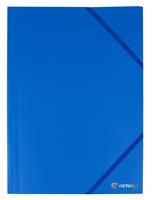 Gumis mappa, 15 mm, PP, A4, VICTORIA OFFICE, kék